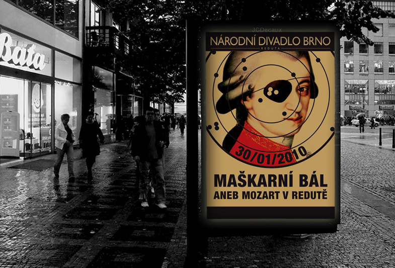 Billboard pro Národní divadlo Brno – Maškarní bál