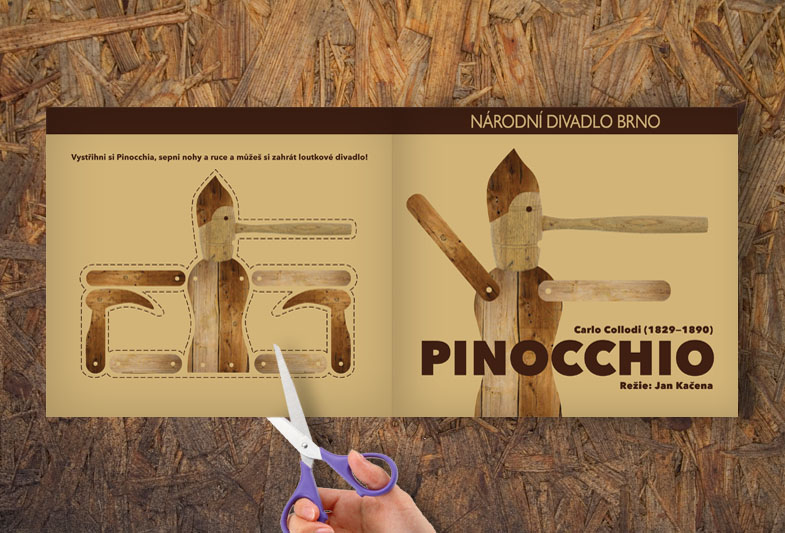 Brožura pro Národní divadlo Brno – Pinocchio