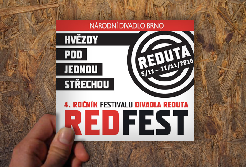 Leták festivalu REDFEST